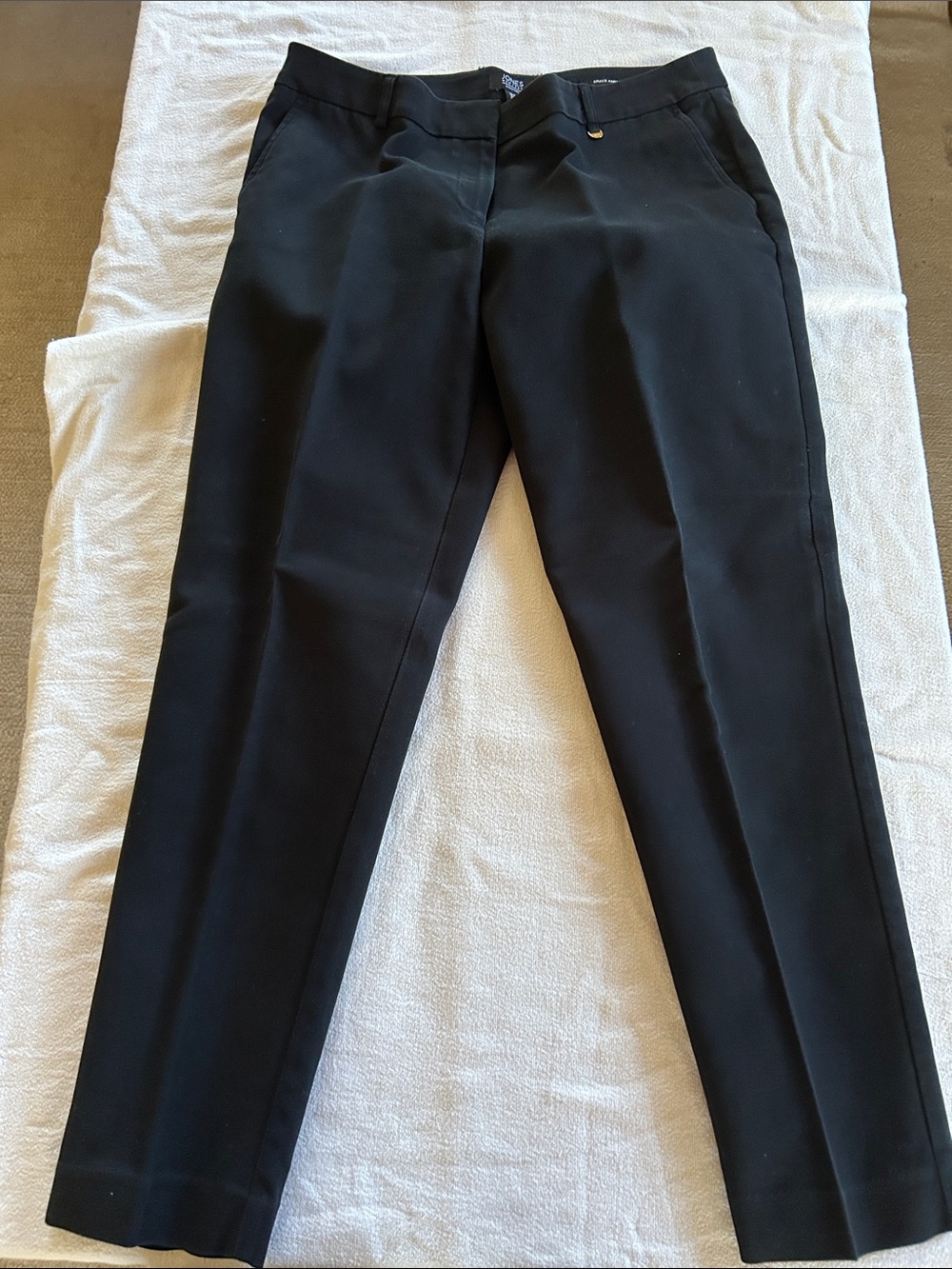 Jones New York Black Straight Leg Trousers